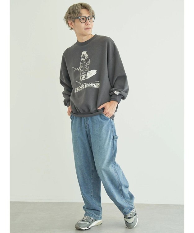 CRAFT STANDARD BOUTIQUE ＵＲＡＮＩＷＡ　ＣＡＭＰＥＲＳ　ＳＷＥＡＴ Charcoal Gray