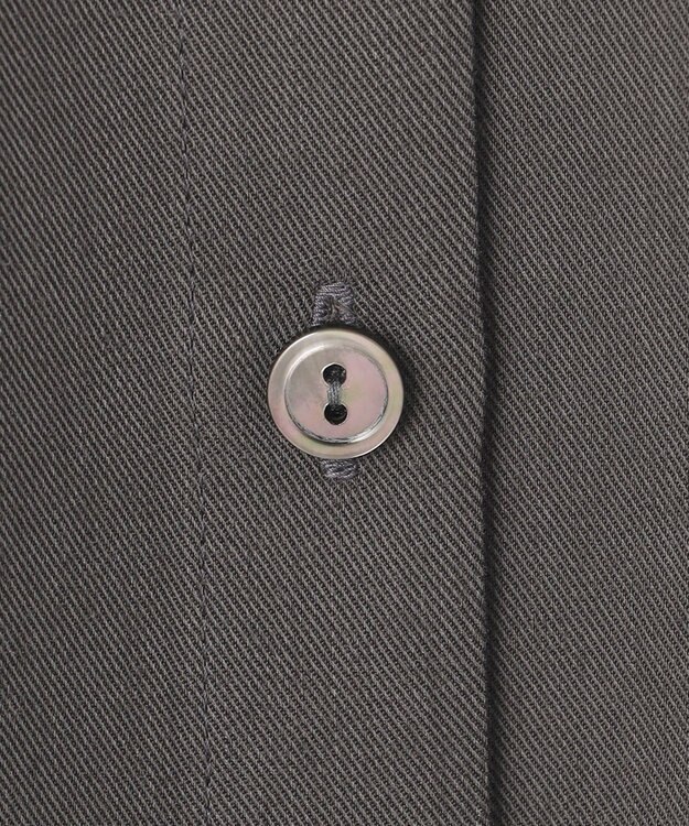 23区 S 【前後着用可能】フィブリルツイル ギャザー ワンピース グレー系