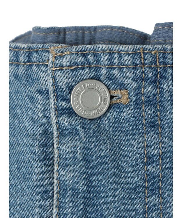 Green Parks ・ＥＬＥＮＣＡＲＥ　ＤＵＥ　バックスリットデニムパンツ Light Indigo