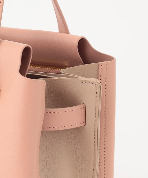 LA BAGAGERIE コンビカラー2WAYミニトートバッグ ピンク