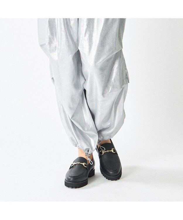 MODE ET JACOMO <carino>レザービットローファー ブラック