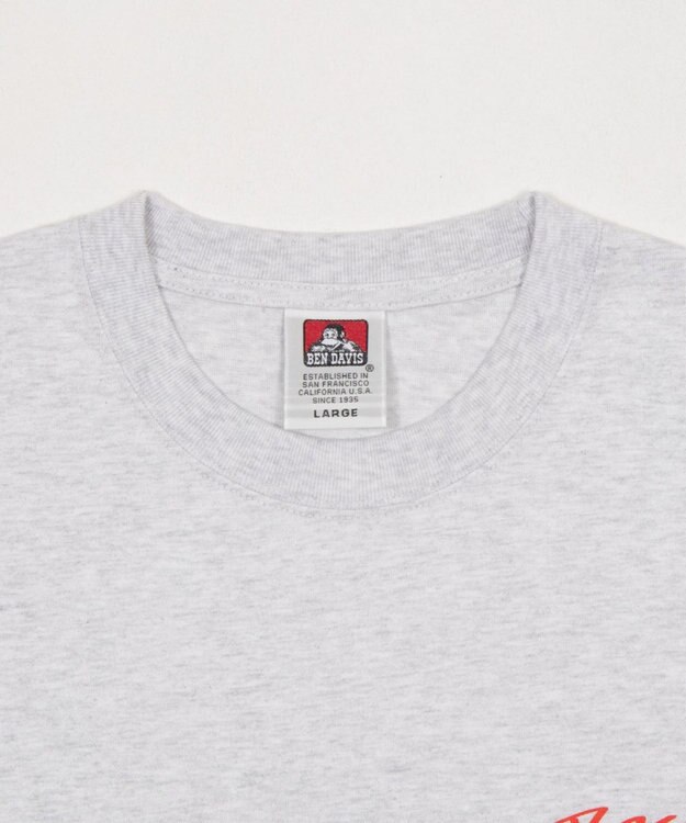 WEGO 【SMLサイズ展開】別注BENDAVISグラフィックT（SS） アッシュグレー