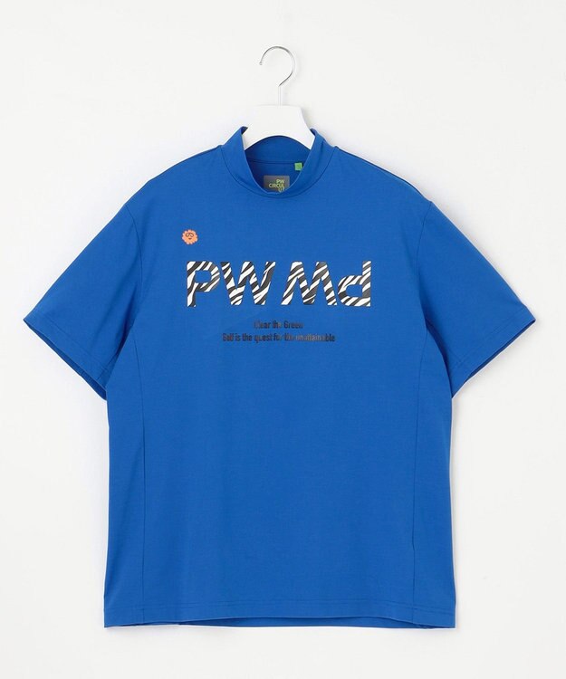 PW CIRCULUS 【UVカット / 吸水速乾 / 伸縮性抜群】【MEN】メッシュポケットモック ブルー系