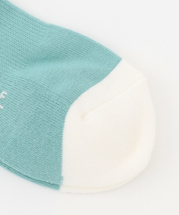 23区GOLF 【WOMEN】配色 17センチ丈 ソックス ターコイズブルー系