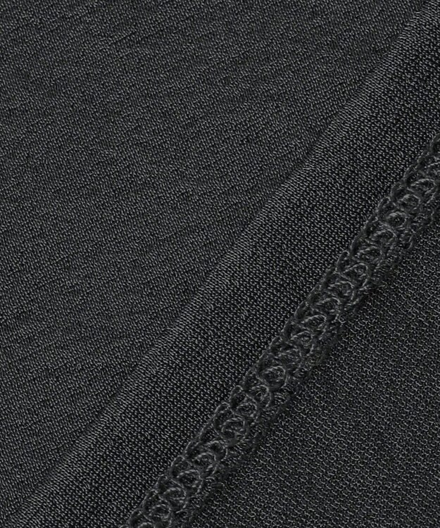 uncrave トリコットシフォン クルーネック カットソー（uncrave STANDARD） ブラック