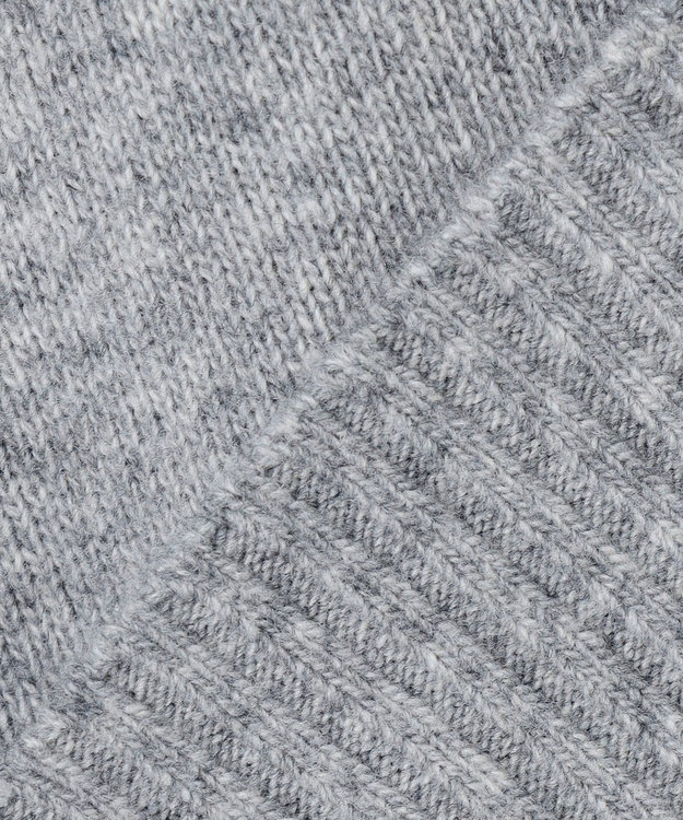 J.PRESS LADIES FAIR ISLE ラウンドネック ニット グレー系