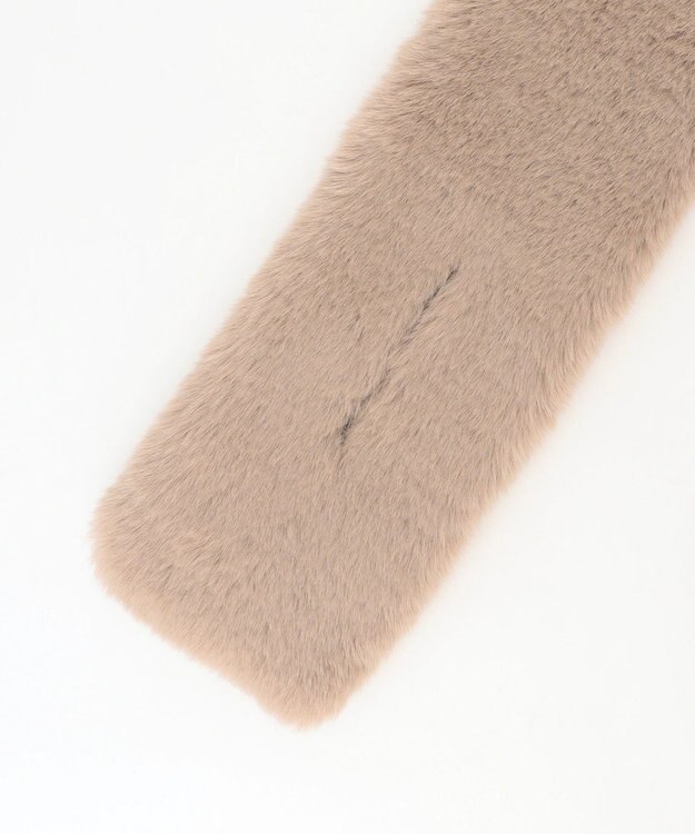 ANY SIS フェイクファー ティペット ベージュ