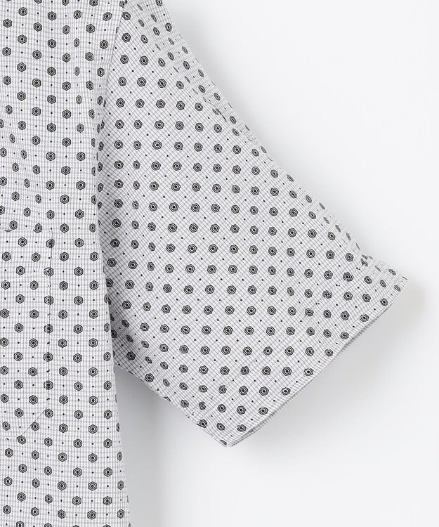 JOSEPH ABBOUD 【イージーケア】小紋プリント 半袖シャツ グレー系5
