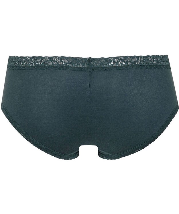 Wing ショーツ　【デイリーフィットやわらかコットン】　ここちよいフィット感　はきこみ丈あさめ　EC2200　ウイング／ワコール グリーン