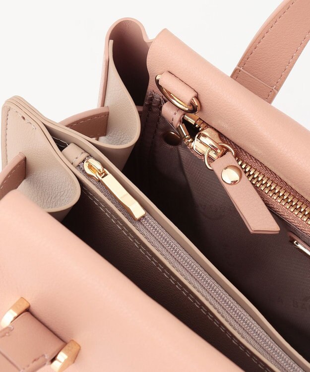 LA BAGAGERIE コンビカラー2WAYミニトートバッグ ピンク