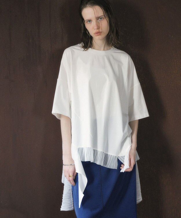 YECCA VECCA 裾アシメデザインプルオーバー White