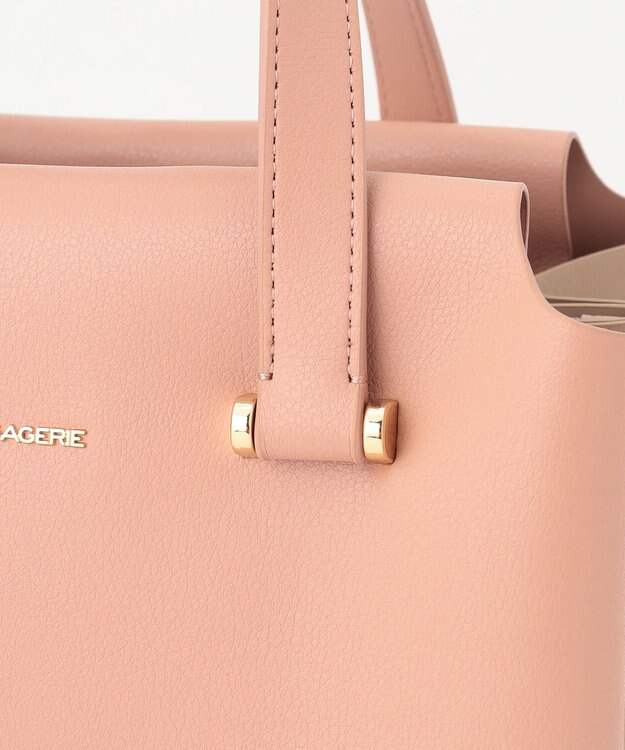 LA BAGAGERIE コンビカラー2WAYミニトートバッグ ピンク
