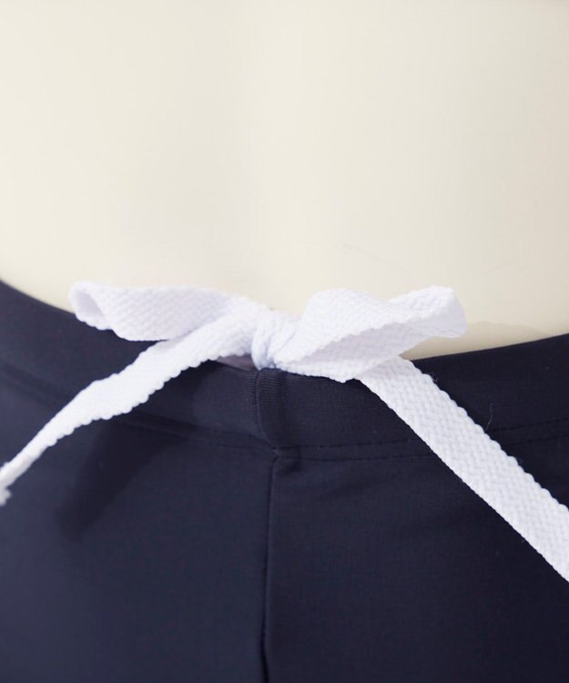 OP／FILA 【Ocean Pacific】スクール水着タンキニ 水着上下セット ブラック×サックス