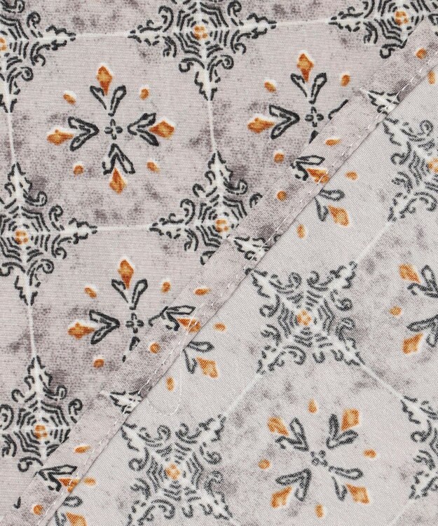 J.PRESS YORK STREET 【WOMEN】タイルプリント ボウタイブラウス ライトグレー系5