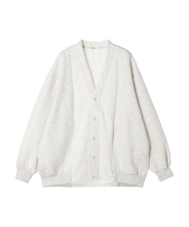 CRAFT STANDARD BOUTIQUE JQカット切り替えカーディガン2 Oatmeal