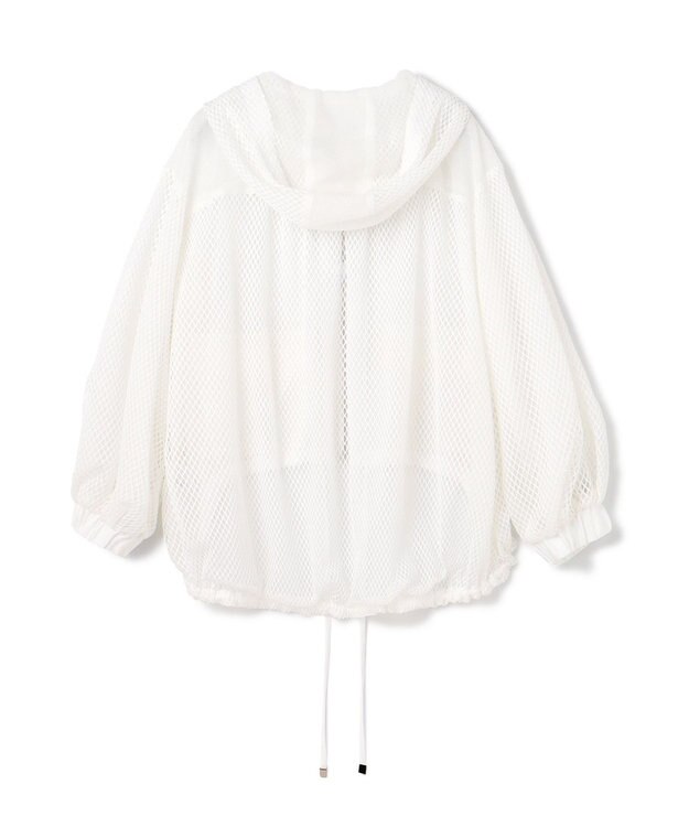 GRACE CONTINENTAL メッシュコンビフーディー ホワイト