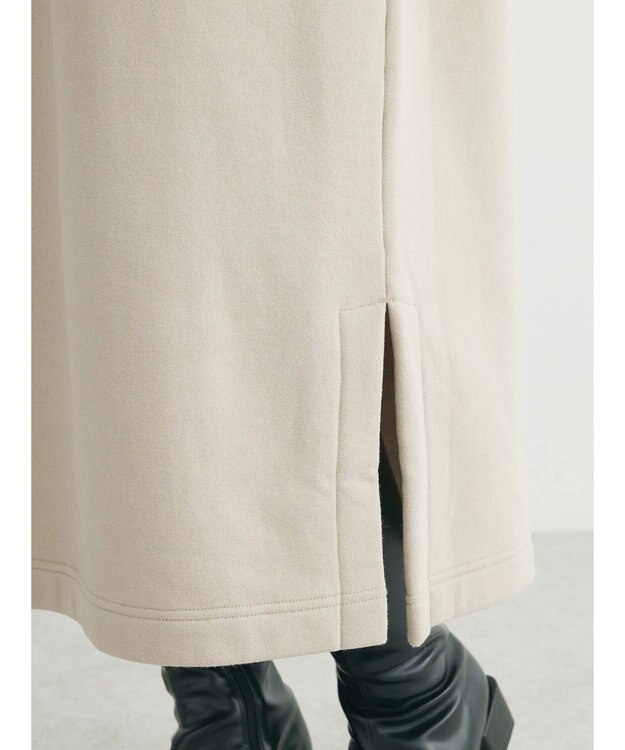 Green Parks Ｂｒｕｓｈｅｄ　裏起毛ワンピース Gray Beige