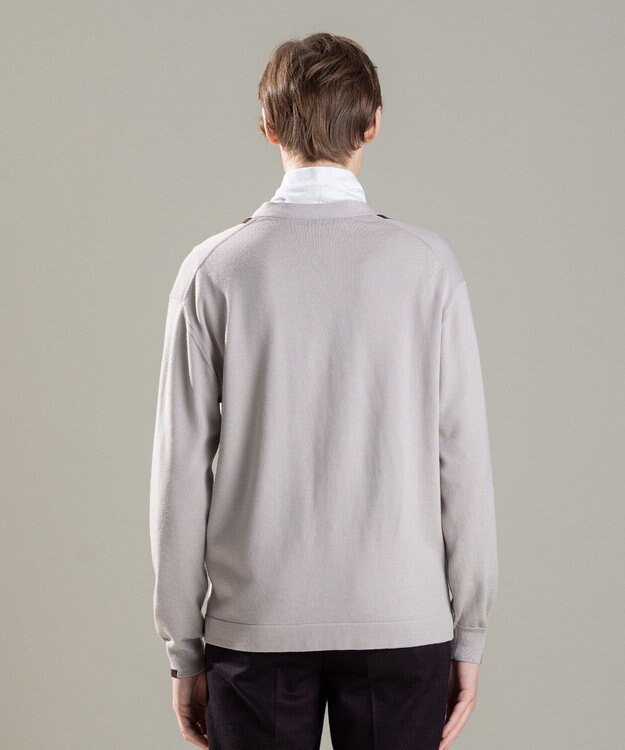 JOSEPH HOMME ウォッシャブルウール　Vネックカーディガン ベージュ系