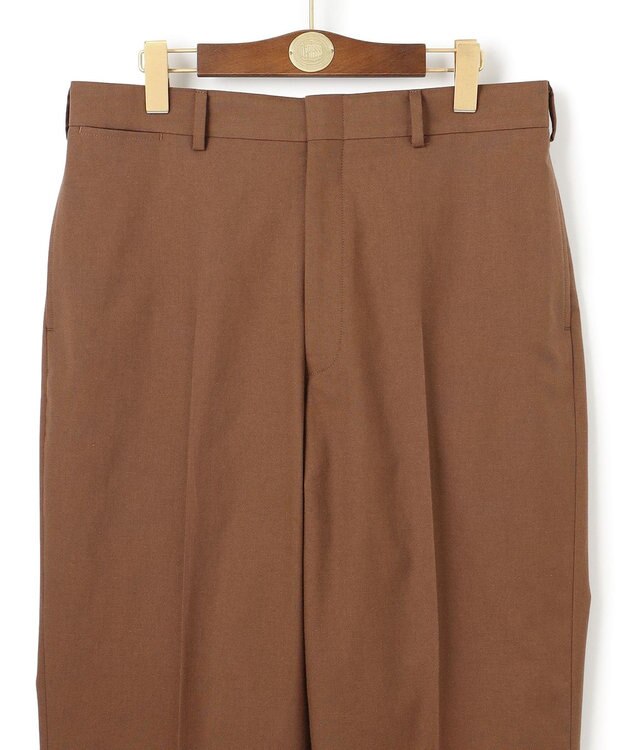 J.PRESS MEN 【J.PRESS ORIGINALS】Magic Cuba Wool Cotton Hopsack New Piped Stem Slacks ブラウン系