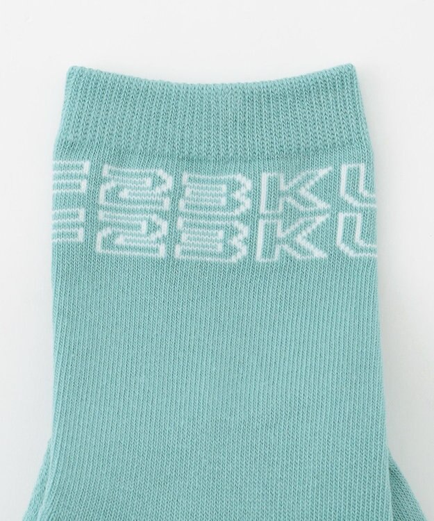 23区GOLF 【WOMEN】配色 17センチ丈 ソックス ターコイズブルー系