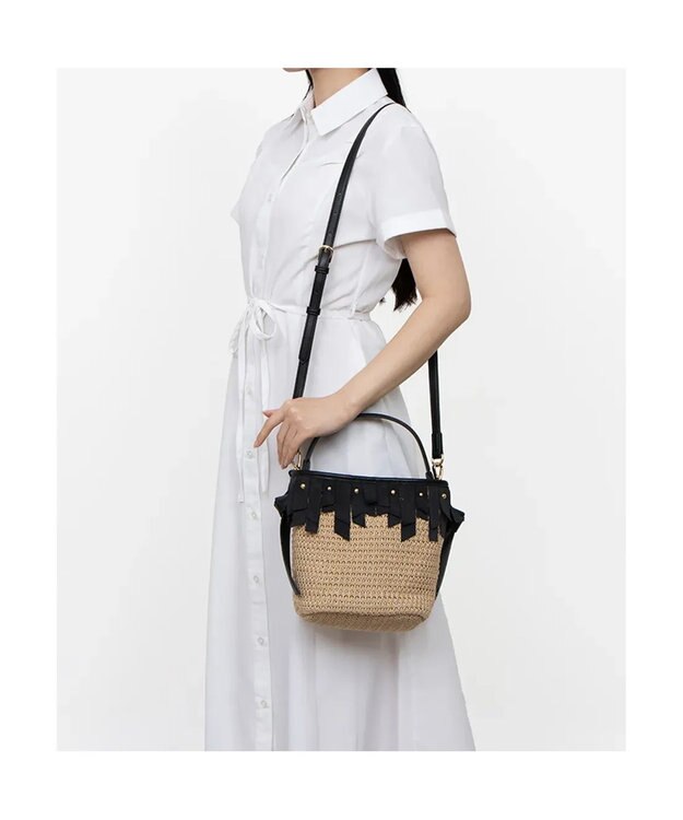 LANVIN en Bleu マリエル ハンドバッグ ブラック