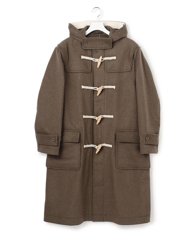 J.PRESS YORK STREET 【UNISEX】メルトン ダッフルコート カーキ系