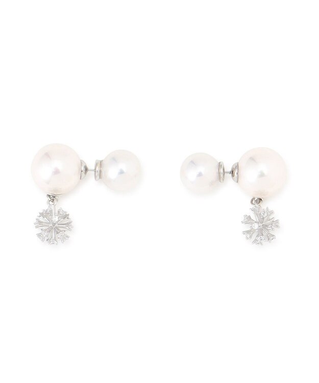 GRACE CONTINENTAL パールビジューピアス シルバー