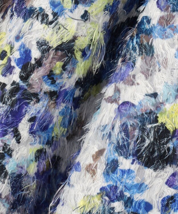 組曲 S ヘアリーフラワープリント スカート パープル系5