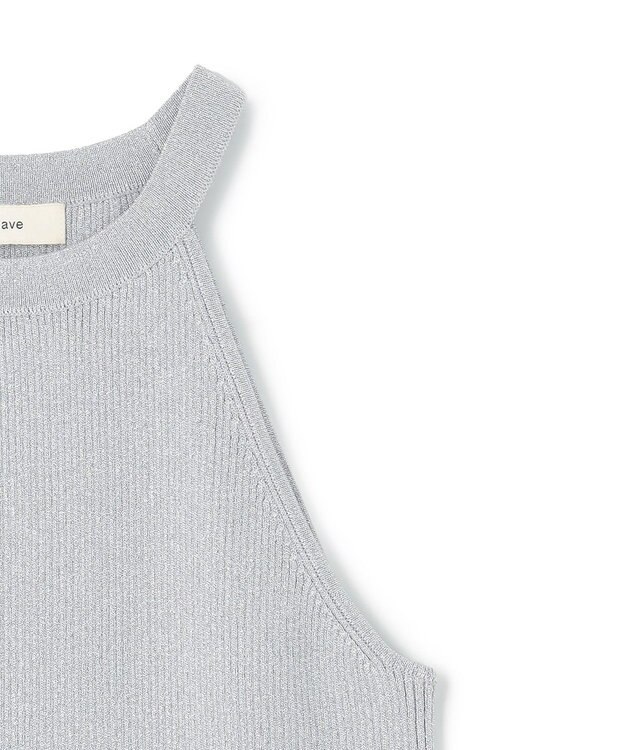 NAVE 【Nave・洗える】ラメニット タンクトップ シルバー系