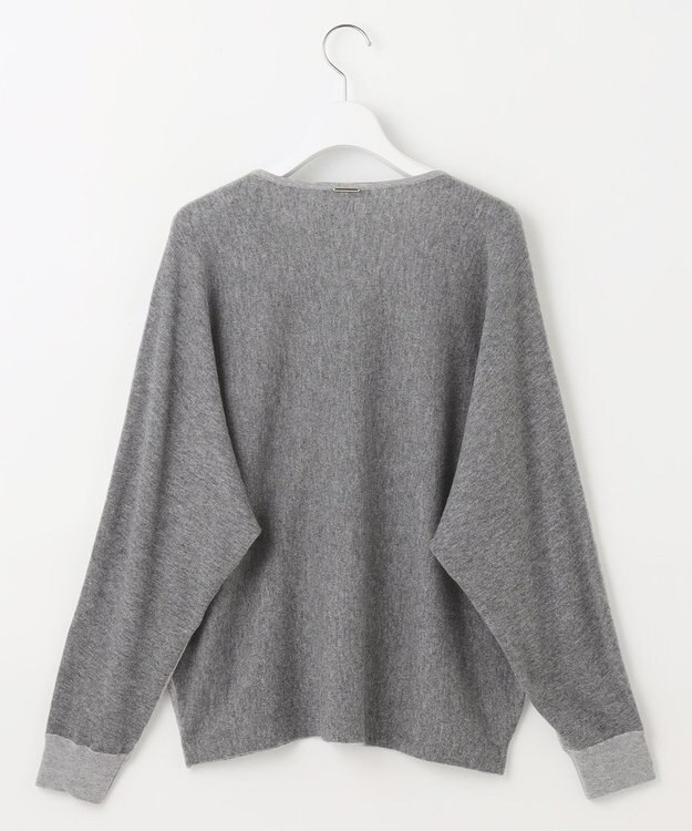 自由区 L 【カタログ掲載】ファインウールカシミヤドルマンシルエット ニット グレー系