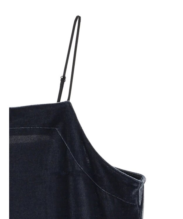 Green Parks armonia．ベロアキャミワンピース Blue