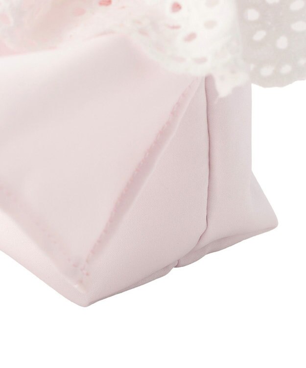 Maison de FLEUR サテンフロントフリルスクエアトートバッグ Light Pink