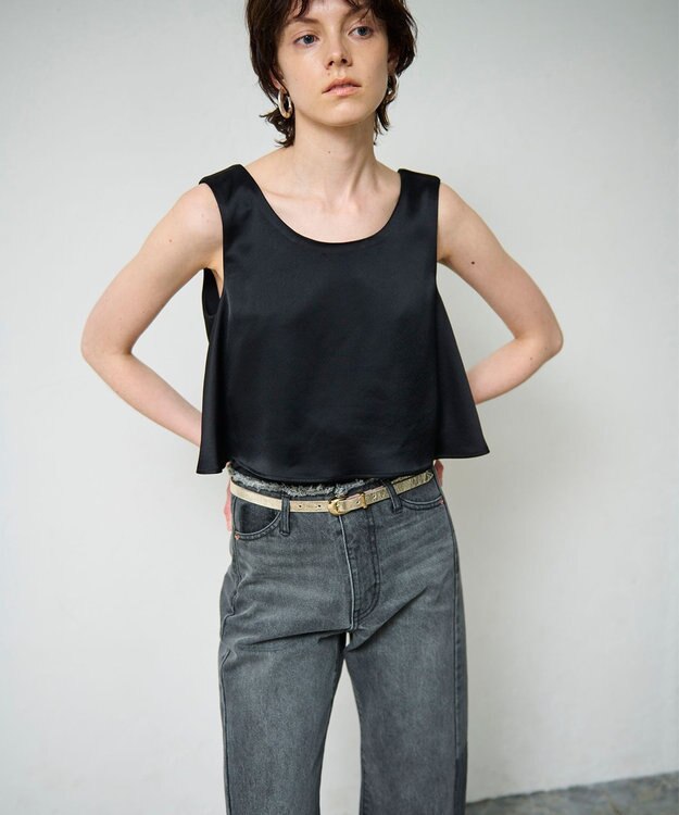 GRACE CONTINENTAL LEFIJE メタリックベルト ゴールド