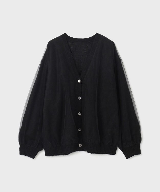 GRACE CONTINENTAL オーバーチュールニットカーディガン ブラック