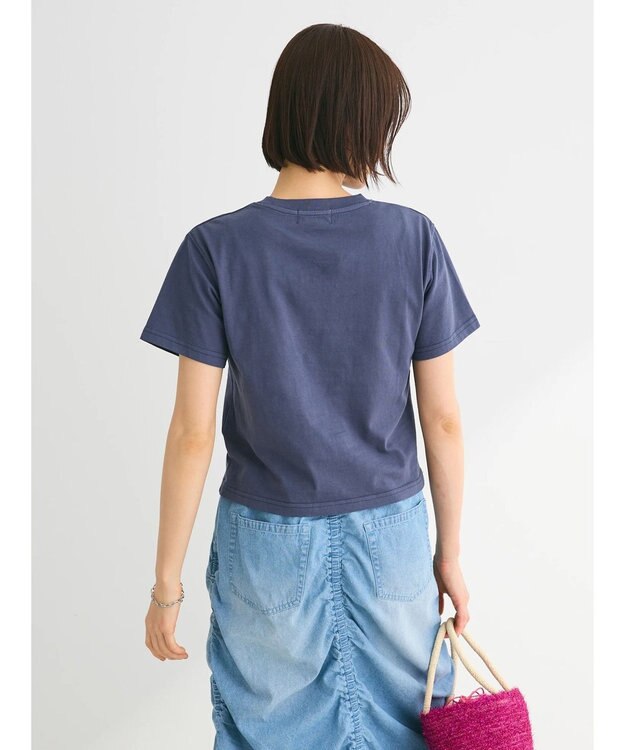 Green Parks ・Ｄｏｕｂｌｅ　Ｆｌａｇｓウ゛ィンテージライクプリントＴ Navy