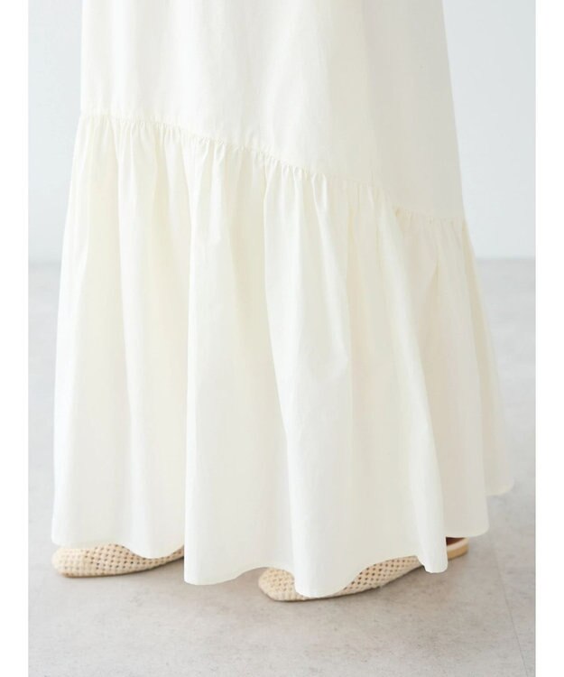 CRAFT STANDARD BOUTIQUE ティアードフレアスカート Ivory