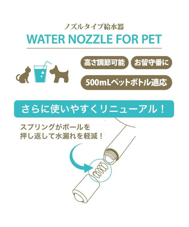 PET PARADISE ペットパラダイス ウォーターノズル　ｎｅｗ ブラウン