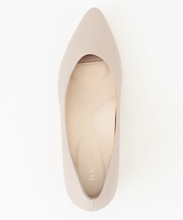 ANY ローヒールパンプス ライトグレー