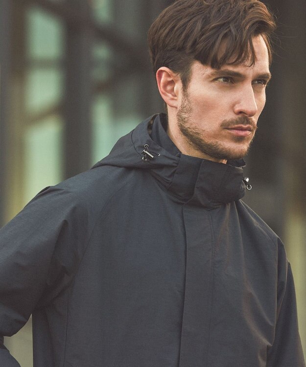 GOTAIRIKU 【ON/OFF兼用】ルミレットウール_スプリングフーデットパーカー グレー系