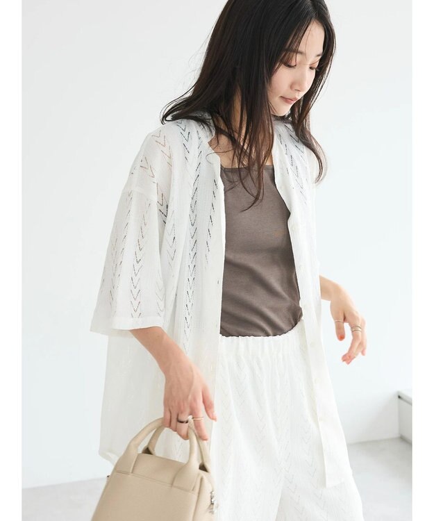 CRAFT STANDARD BOUTIQUE レースシャツ White