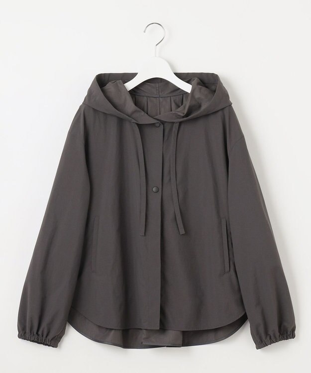 23区 S 【SLOW/一部店舗限定】UVカット/撥水/接触冷感 ナイロンタスランタフタ ライトブルゾン グレー系