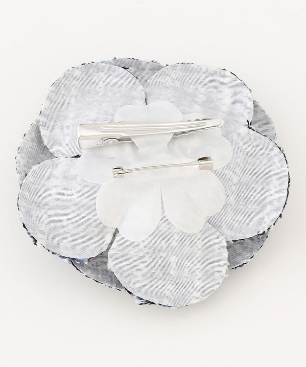 組曲 ツイードパールコサージュ ネイビー系1