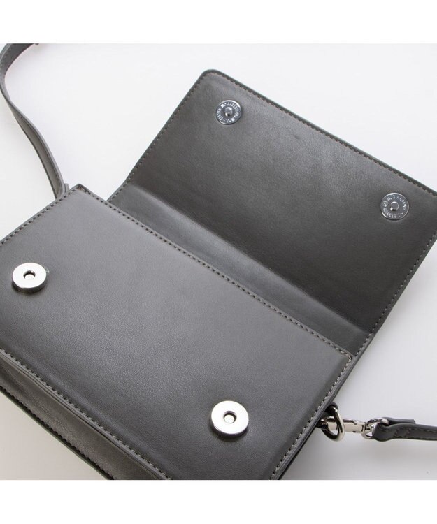 UNBILLION カシュカシュ cachecache / ブロック型押し2wayチェーンショルダー GY