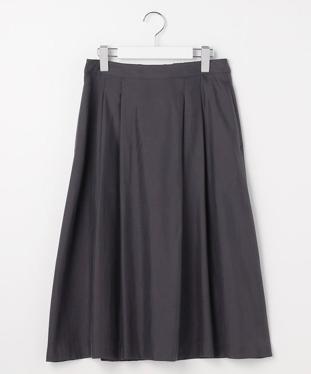 J.PRESS LADIES CUPRAツイル タック スカート スレート系
