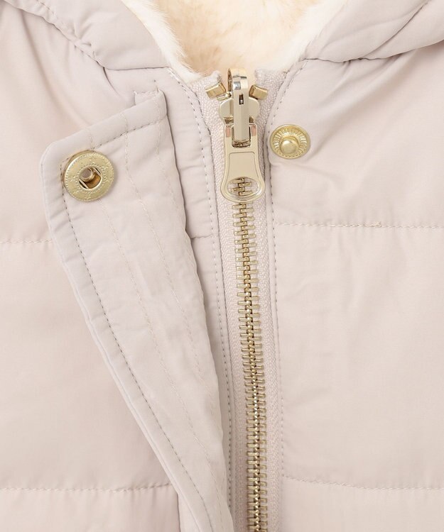 ANY KIDS ボア リバーシブル ベスト ベージュ×エクリュ