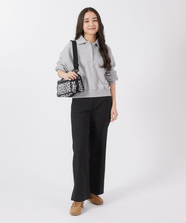 LeSportsac MINI DUFFEL CROSSBODY/ニュートラルレオパード ニュートラルレオパード