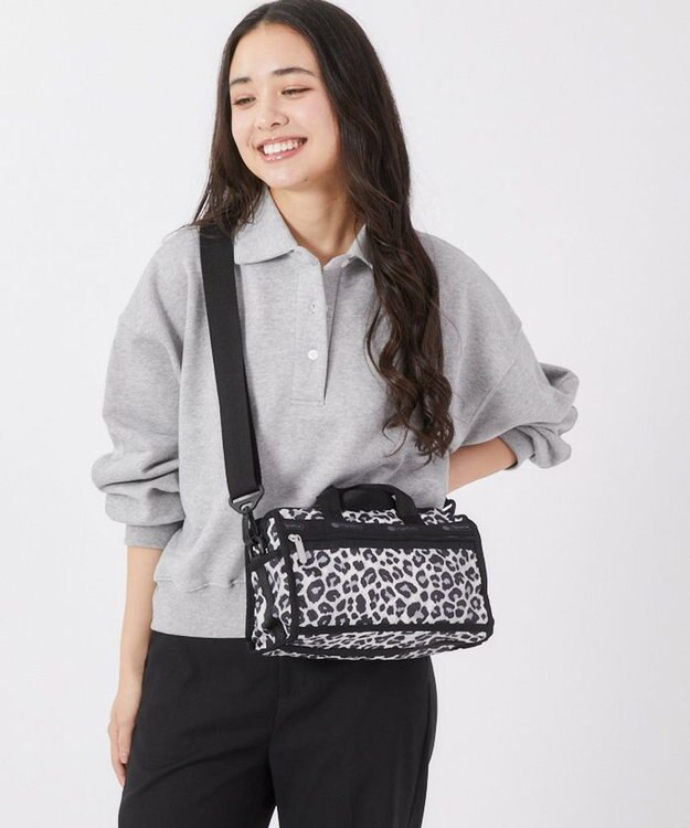 LeSportsac MINI DUFFEL CROSSBODY/ニュートラルレオパード ニュートラルレオパード