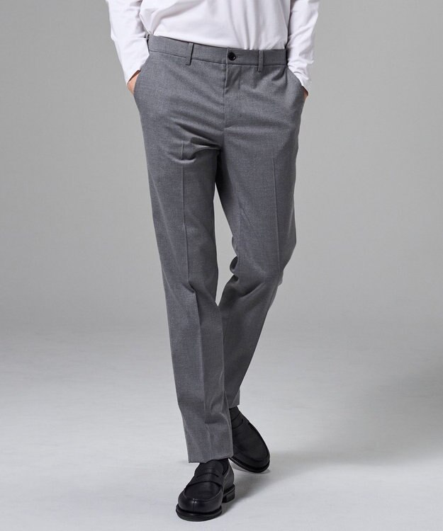 JOSEPH HOMME 【後ろウエストゴム仕様】キャリーマンストレッチ   テーパードパンツ / CITY EASY ライトグレー系