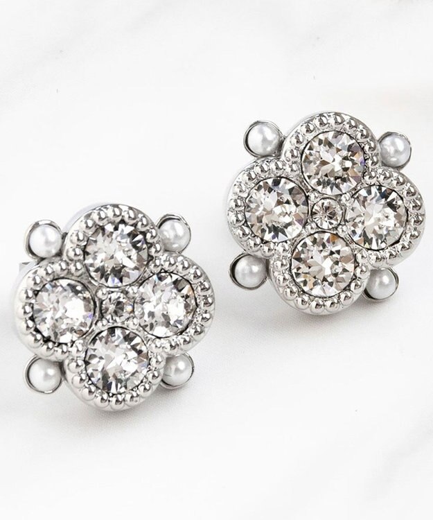 TOCCA CLOVER BIJOUX PIERCED EARRINGS ピアス シルバー系