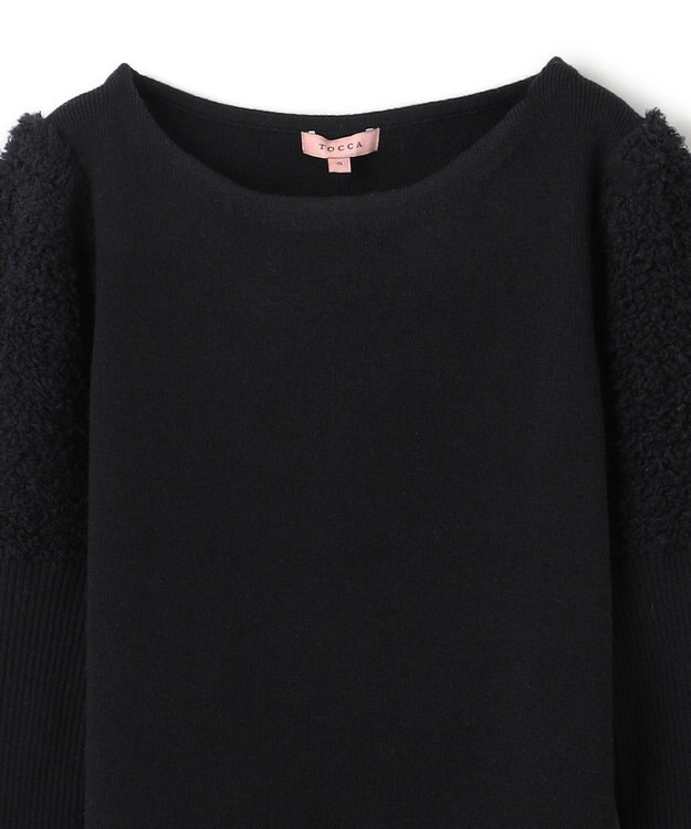 TOCCA 【洗える】CREAM PUFF KNIT ニットプルオーバー ブラック系